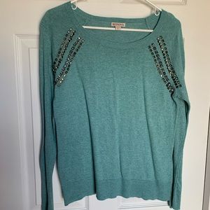Merona sweater with gem stone detail